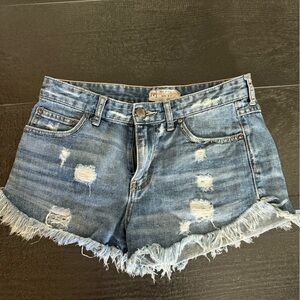 Free People denim shorts